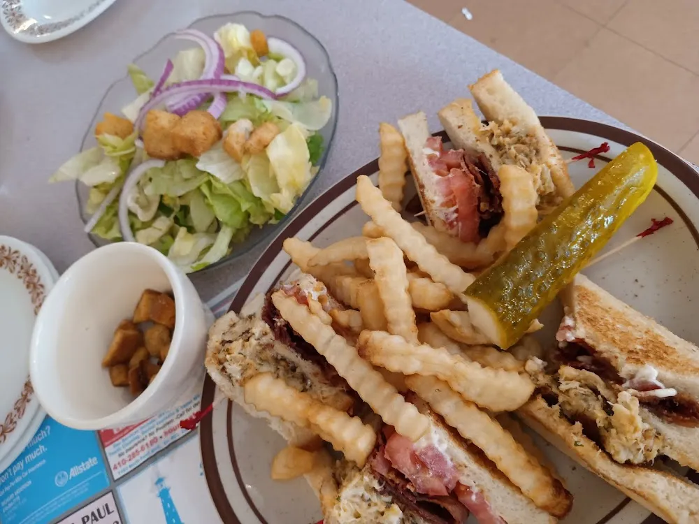 Crab Cake Club Sandwich