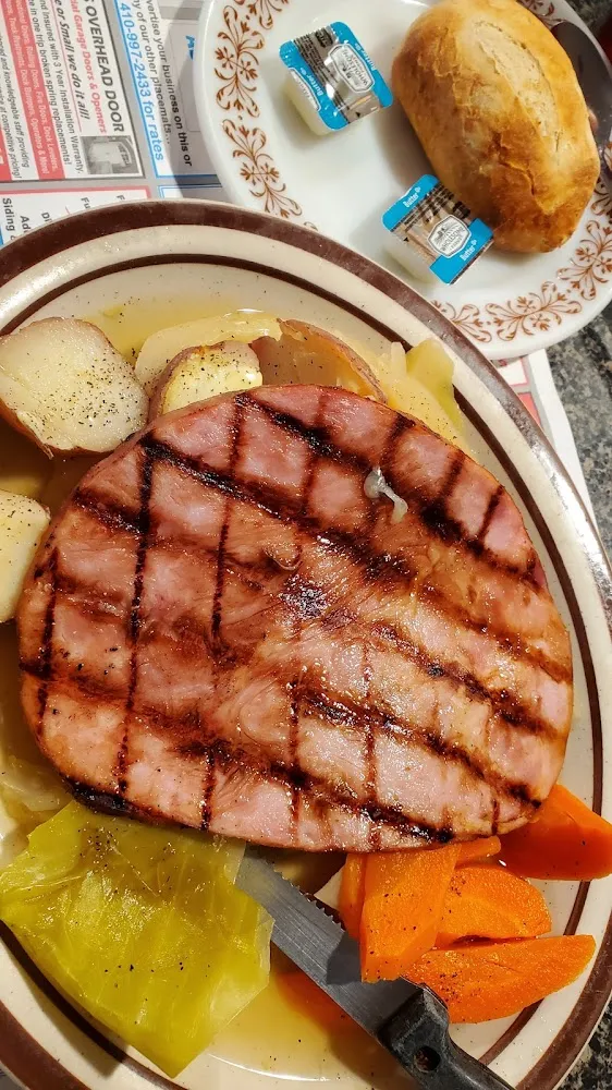 Ham and Cabbage with Potatoes and Carrots