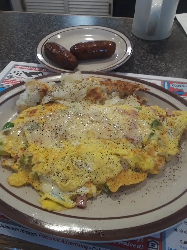 Western Omelet with Sausage Gravy